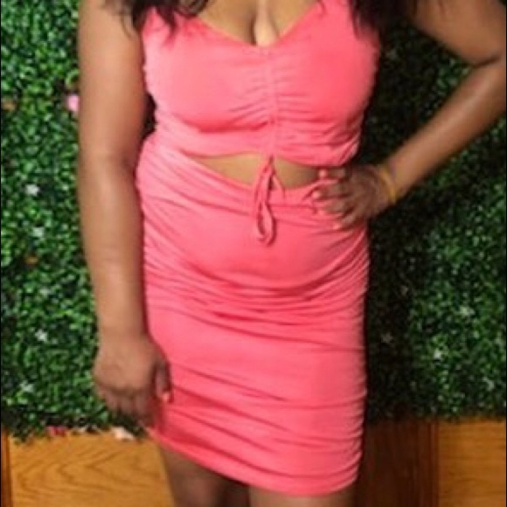 Pink party dress